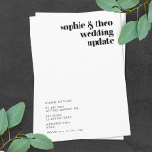 Informeel Minimalistisch | Moderne Trouwdatum Aanp Aankondiging