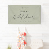 Informeel Script Light Sage Welkom Vrijgezellenfee Spandoek (Insitu)