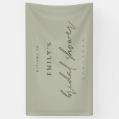 Informeel Script Light Sage Welkom Vrijgezellenfee Spandoek (Verticaal)