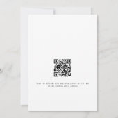 Informeel script QR Code Weddenschap Bedankt Kaart (Achterkant)