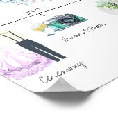 Informeel trouwschema Welkomstteken Poster (Hoek)