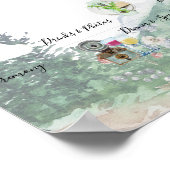 Informeel trouwschema Welkomstteken Poster (Hoek)