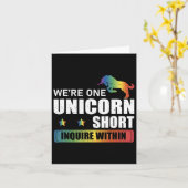 Informeer bij Funny Polyamory Unicorn Hunting A P Kaart (Gele Bloem)