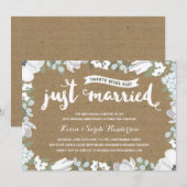 Informele 20e huwelijksjubileumfeestje kaart (Voorkant / Achterkant)