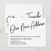 Informele Aankondiging Nieuwe Adres Zwart Wit (Voorkant / Achterkant)