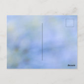 Informele Abstract Blauwe Gele Patroon Evenement U Briefkaart (Achterkant)
