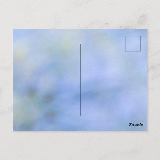 Informele Abstract Blauwe Gele Patroon Evenement U Briefkaart (Achterkant)