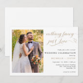 Informele bruiloft, gewoon liefde kaart (Voorkant / Achterkant)