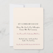 Informele casual unieke en originele uitnodiging (Achterkant)