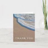 Informele Dank Je Voor Strandtrouw Bedankkaart (Voorkant)