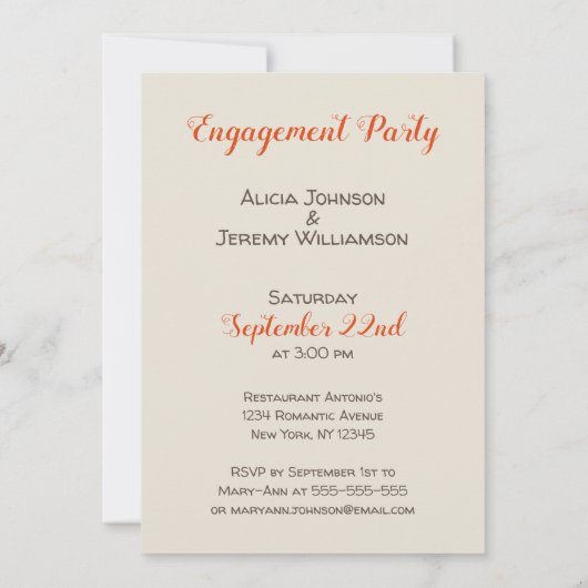 Informele grappigheid Ze zei ja Verloving uitnodig Kaart (Achterkant)