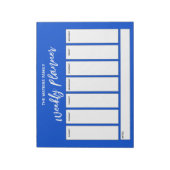 Informele handgeschreven eenvoudige weekplanner, b notitieblok (Linkerzijde)
