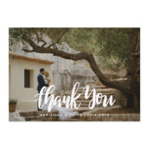 Informele Huwelijksfoto Dankjewel handgeschreven l