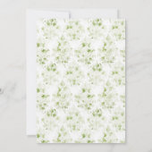 Informele Leaf Crest w / Bow | Monogram bruiloft Kaart (Achterkant)