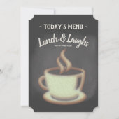 Informele lunch met het menu Trendy Chalkboard Kaart (Voorkant)