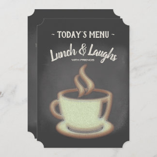 Informele lunch met het menu Trendy Chalkboard Kaart