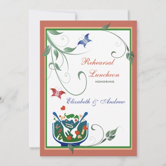 Informele lunch - Uitnodiging voor repetitie-lunch (Voorkant)