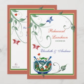 Informele lunch - Uitnodiging voor repetitie-lunch (Voorkant / Achterkant)