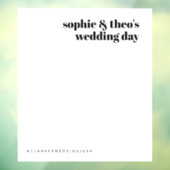 Informele minimalist | Achtergrondfoto van bruilof Raamsticker (Vel 3)