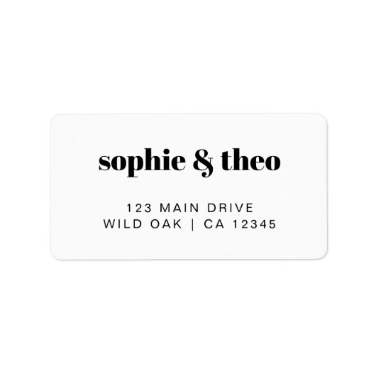 Informele minimalist | Modern Retro Casual huwelij Etiket (Voorkant)