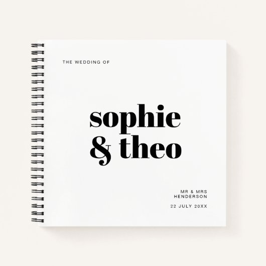 Informele minimalistische | Moderne retro ontspann Notitieboek (Voorkant)