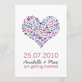 Informele ontvangst met een zoete hars kaart