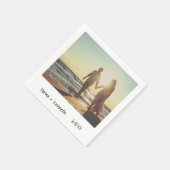 Informele Retro Instant Foto Bruiloft Servet (Hoek)
