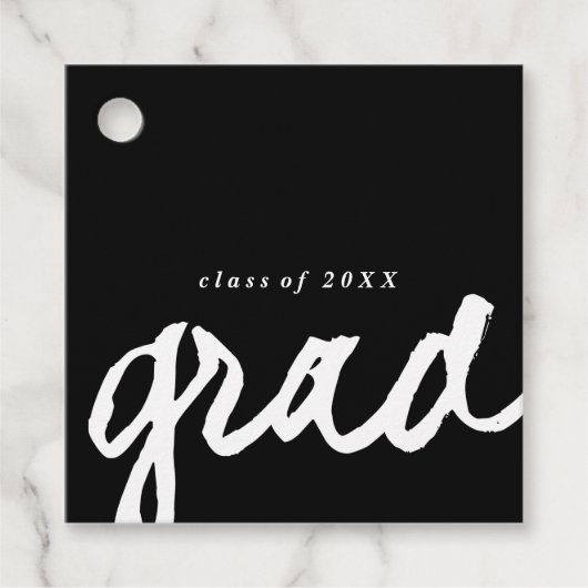 Informele script | Afstudeer Cadeautag | Cadeautag Bedankjes Labels (Voorkant)