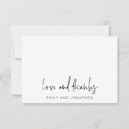 Informele Script Name 5 Photoding Wedding Love Bed Notitiekaartje