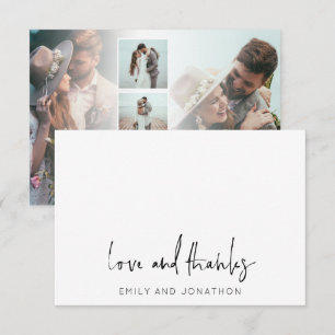 Informele Script Name 5 Photoding Wedding Love Bed Notitiekaartje