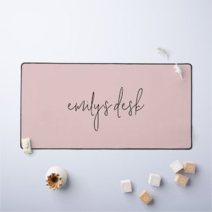 Informele scriptnaam Plain Blush Pink Bureaumat