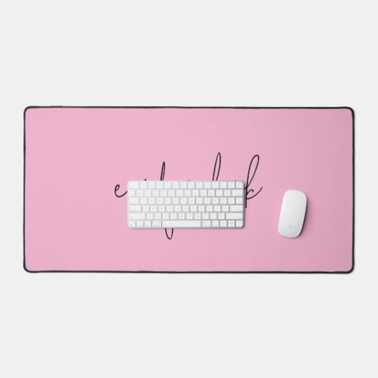 Informele scriptnaam Plain Pink Bureaumat (Keyboard & Muis)