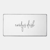 Informele scriptnaam Plain White Bureaumat (Voorkant)