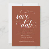 Informele scripttypografie save the date (Voorkant)