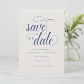 Informele scripttypografie save the date (Staand voorkant)