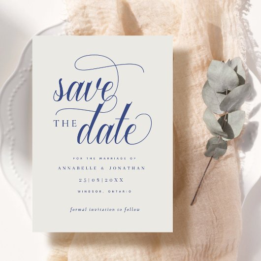 Informele scripttypografie save the date