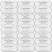 Informele Transparante Retouradres Enveloppen Drie Sticker (Voorkant)