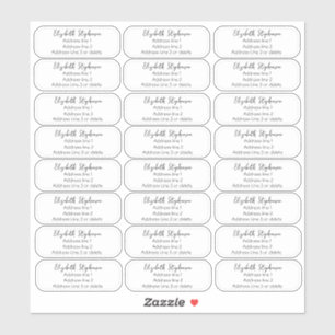 Informele Transparante Retouradres Enveloppen Drie Sticker