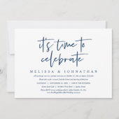 Informele trouwvlucht, het is tijd om te vieren kaart (Voorkant)