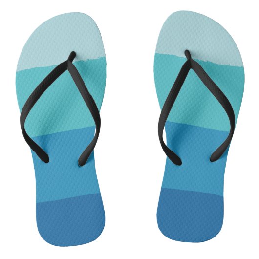 Informele Turquoise 4 Strepen Heren Slippers Teenslippers (Voetbed)