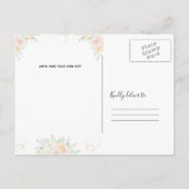 Informele uitnodiging voor bloemenverlovingsfeest (Achterkant)