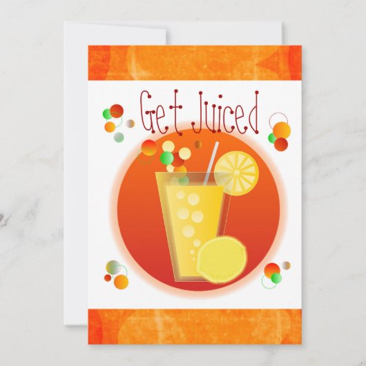 Informele uitnodiging voor cocktail Party (Voorkant)