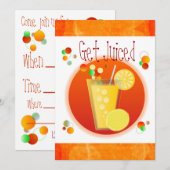 Informele uitnodiging voor cocktail Party (Voorkant / Achterkant)