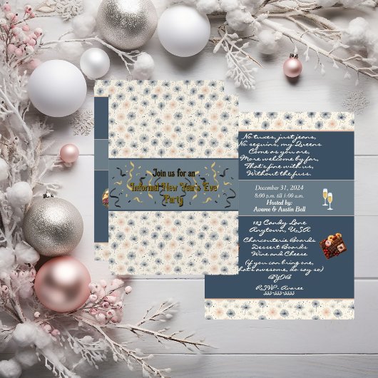 Informele uitnodiging voor oudejaarsavond