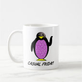 Informele Vrijdag Pinguïn Grappige Mok (Links)
