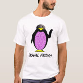 Informele Vrijdag Pinguïn Grappige T-shirt (Voorkant)