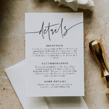 Informele witte trouwdetails in schrift