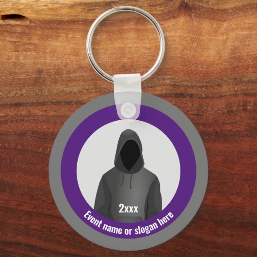 Infosec en Cyber Crime Theme - Event of Slogan on Sleutelhanger (Voorkant)