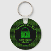 Infosec Theme - Secure Digital-gegevens - volledig Sleutelhanger (Voorkant)