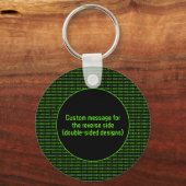 Infosec Theme - Secure Digital-gegevens - volledig Sleutelhanger (Achterkant)